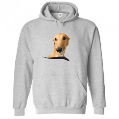 Cute Greyhound Dog Unisex Classic Kids and Adults Pullover Hoodie								 									 									